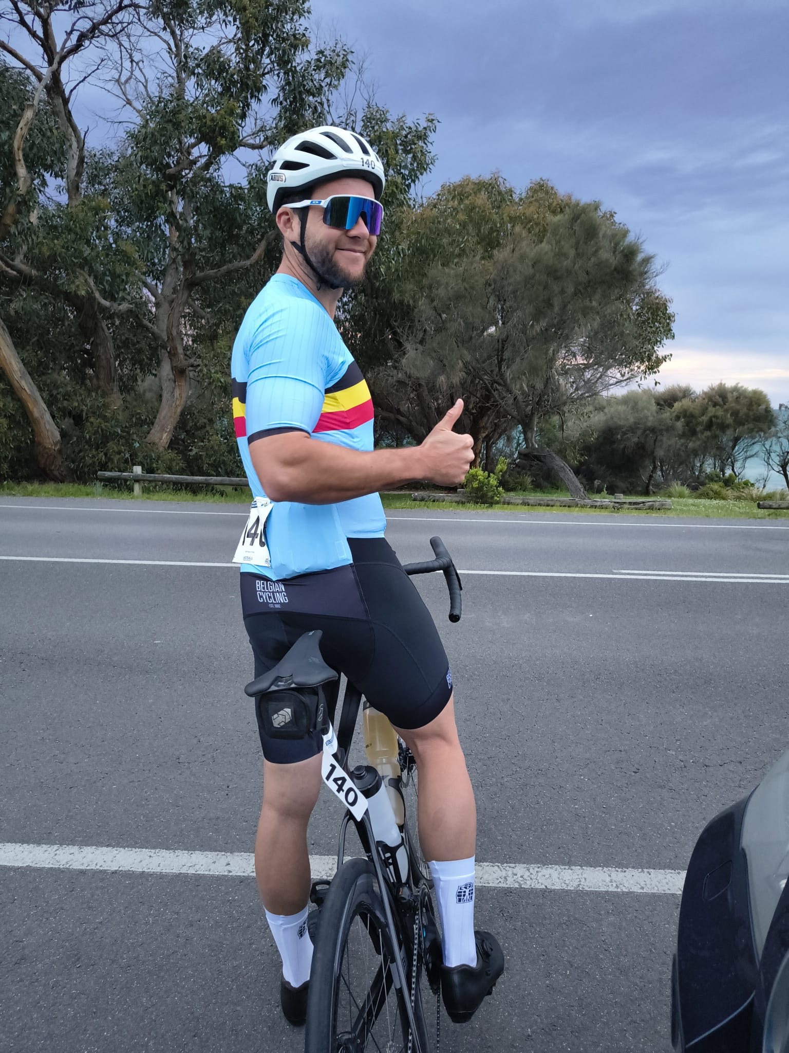 Lars op de fiets in Australi&euml;